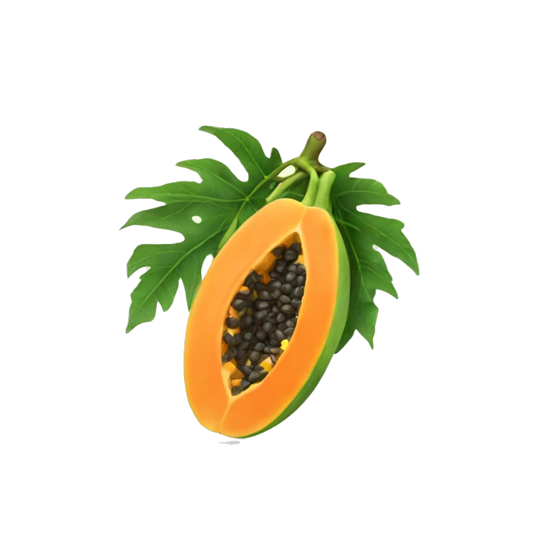 Papaya emoji