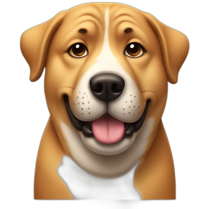 fat dog emoji