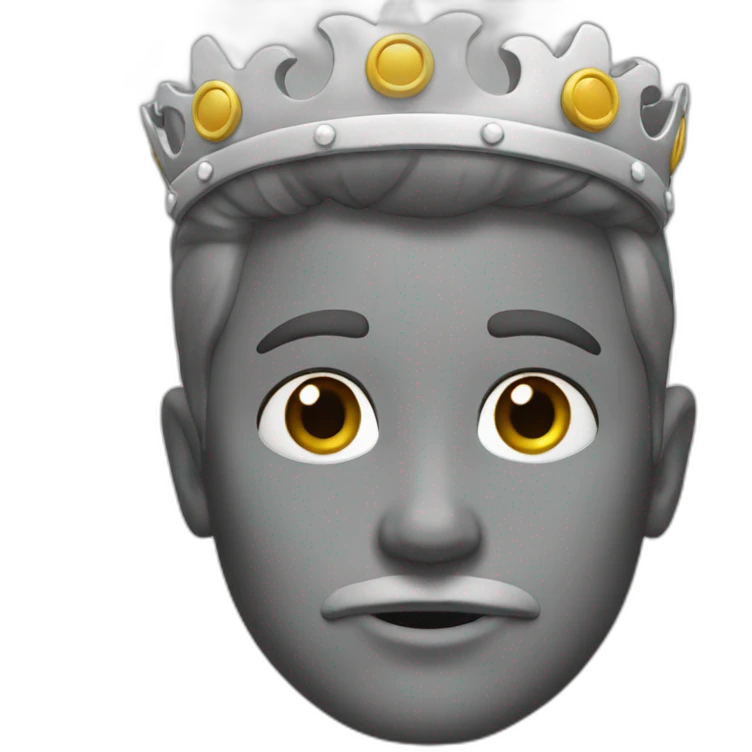 Couronne grise emoji