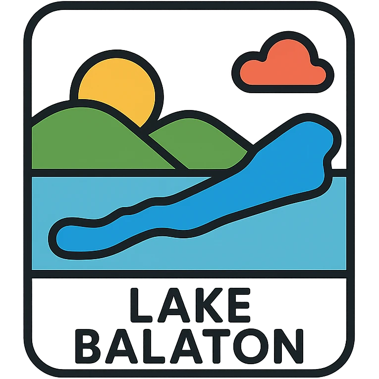 colorful Lake Balaton icon with color outline emoji