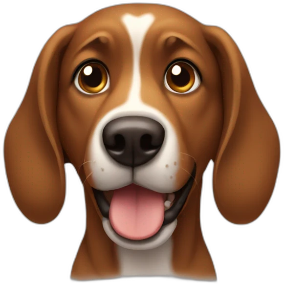 Brown dog emoji