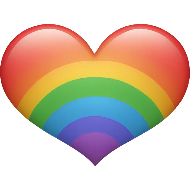 Rainbow heart  emoji