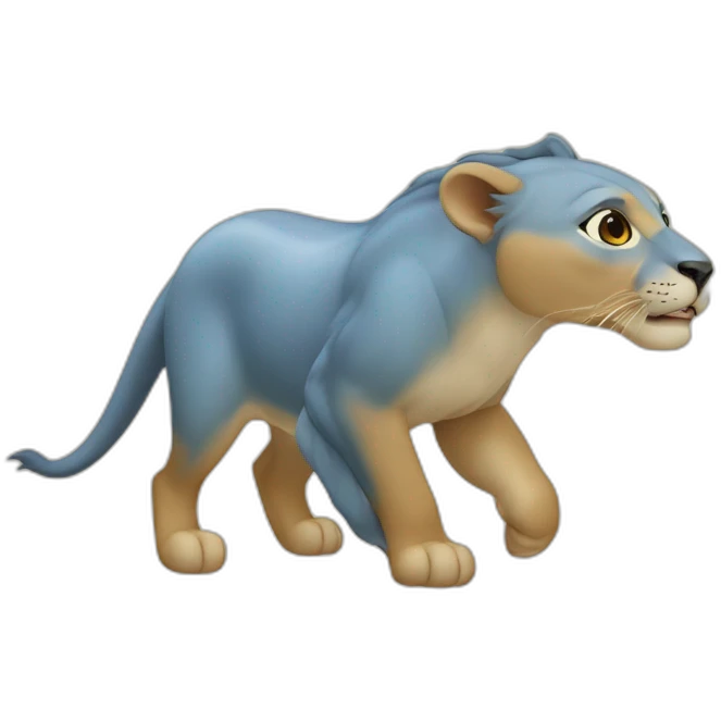 Dauphin avec lion  emoji