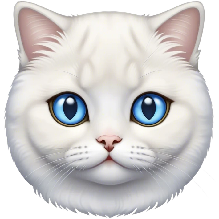 Scottish Fold blue eye emoji