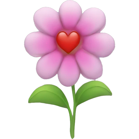 Flower with hearts  emoji