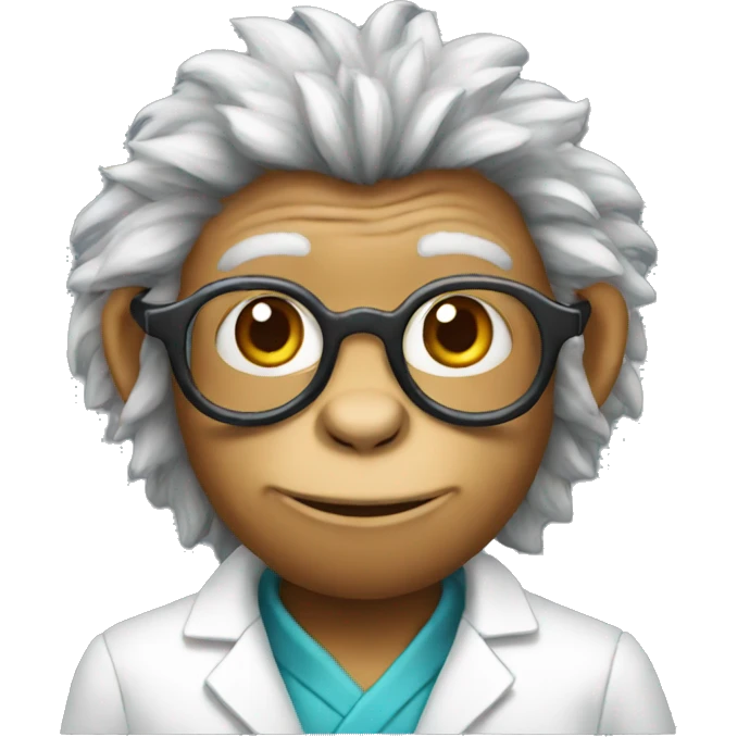macaque scientist emoji
