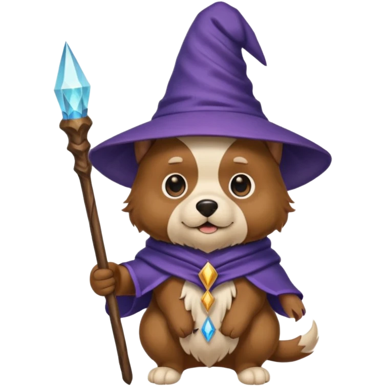 Dog wizard emoji
