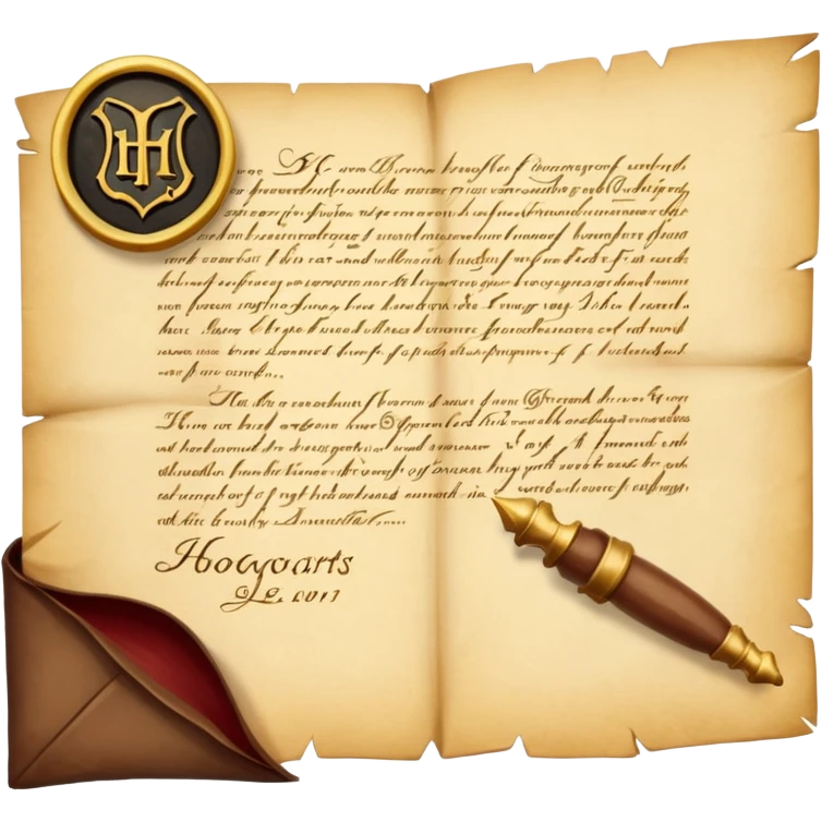 Hogwarts letter emoji