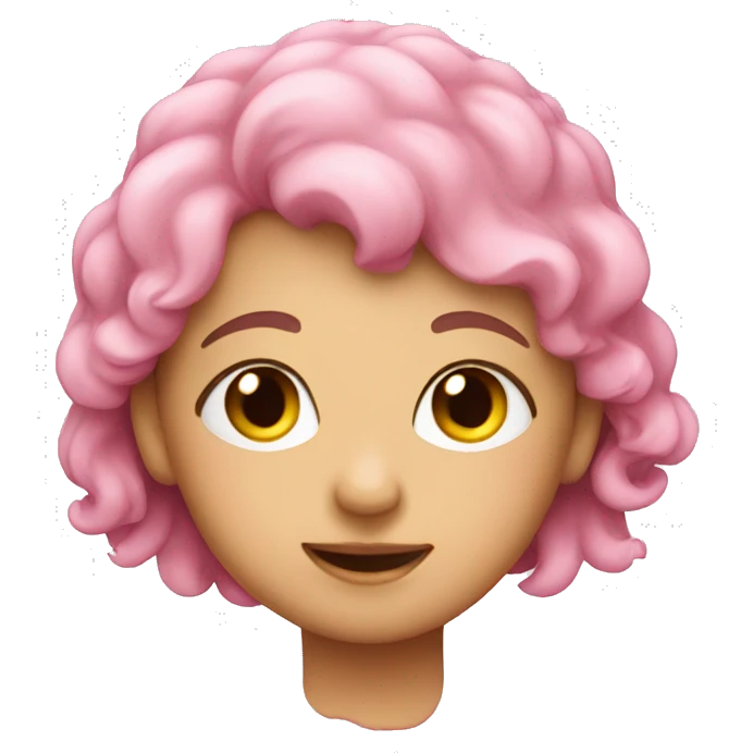 Cute pink emoji