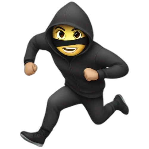 thief running emoji