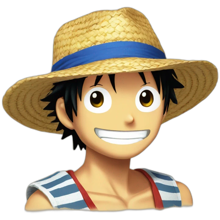 straw hat Luffy emoji