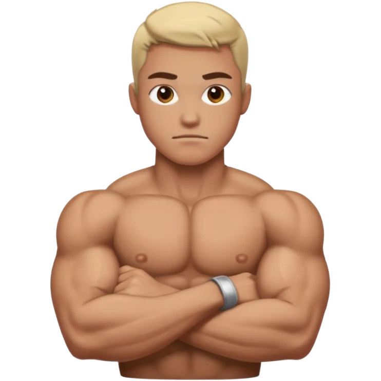   crossing  arm  no face just arm  emoji