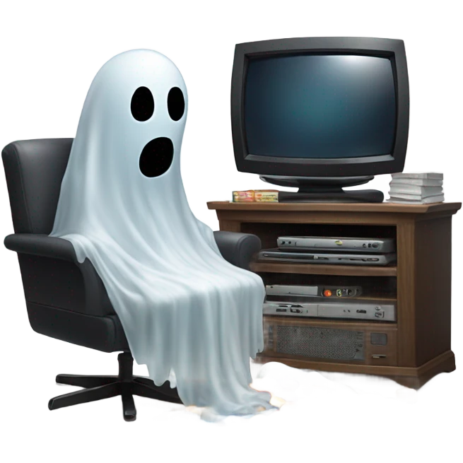 sad ghost playing video game emoji