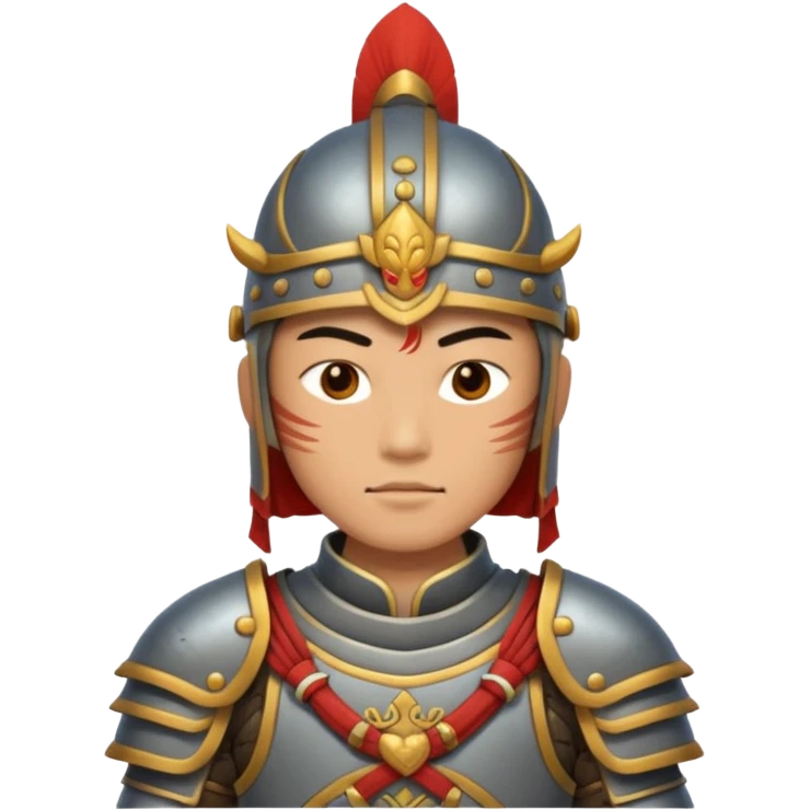 ancient Chinese warrior in armor emoji