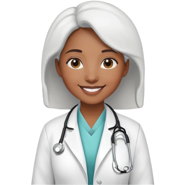 female black physician emoji