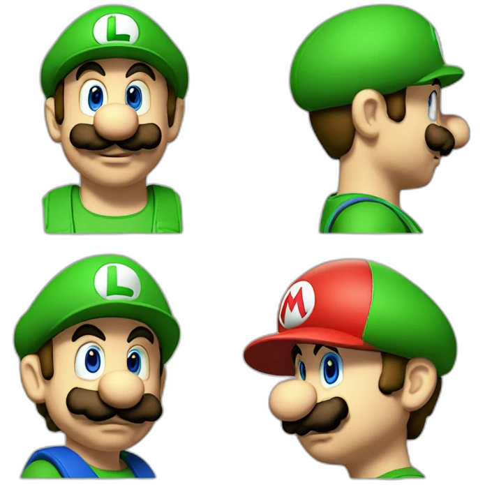 Luigi vs mario emoji