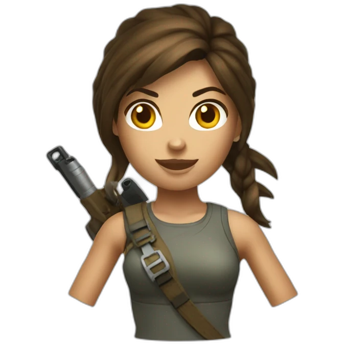 Lara Croft emoji