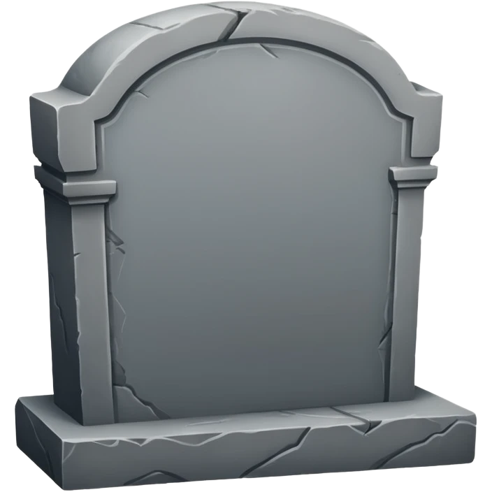 generate a very realistic tombstone emoji