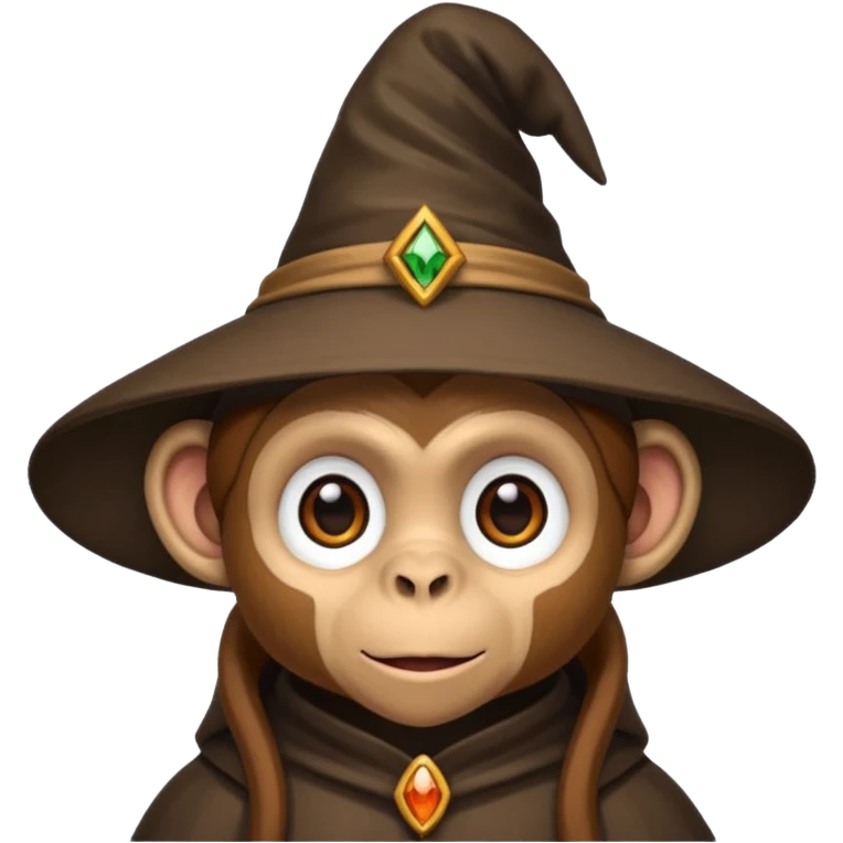 Monkey witch emoji