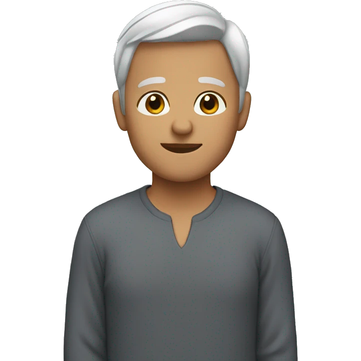 Me, older, short hair emoji
