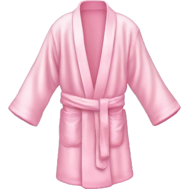 Light pink silk slippers and robe emoji