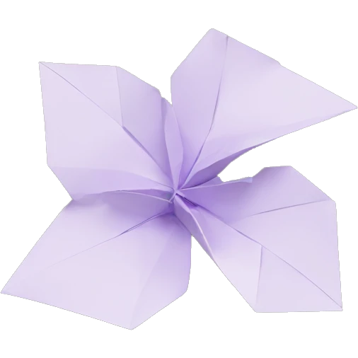 origami flower emoji