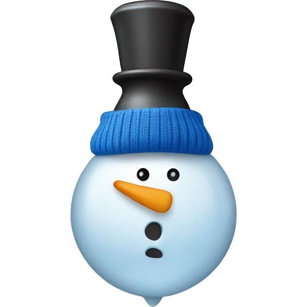 snowman light bulb and vest emoji