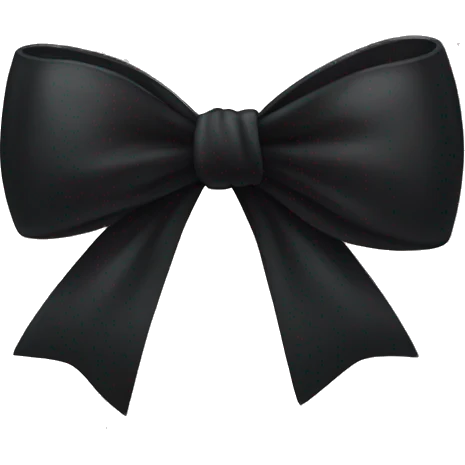 Black bow emoji