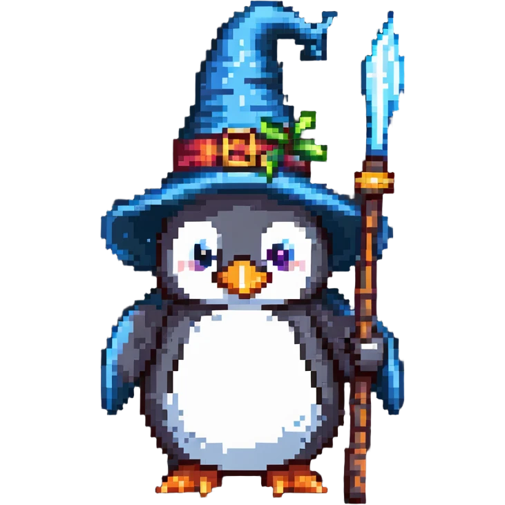 penguin wizard emoji