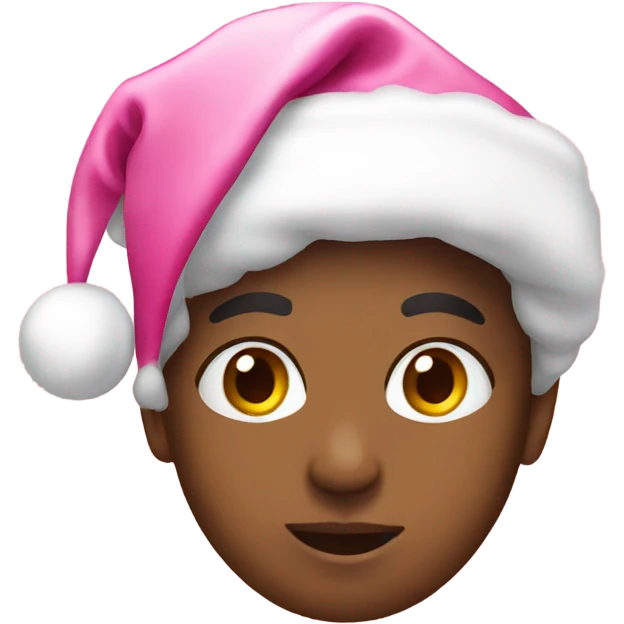 Pink Christmas emoji