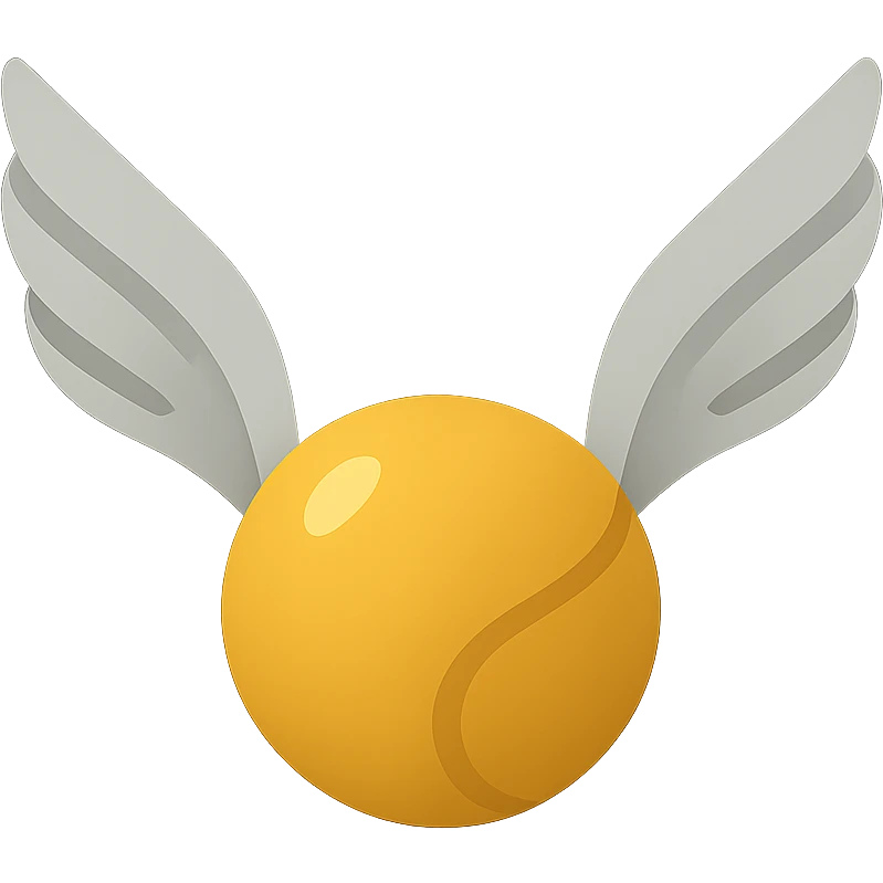 cute golden snitch from Harry Potter, no outlines, clear shadows and highlights, soft and charming, color filled icon style emoji