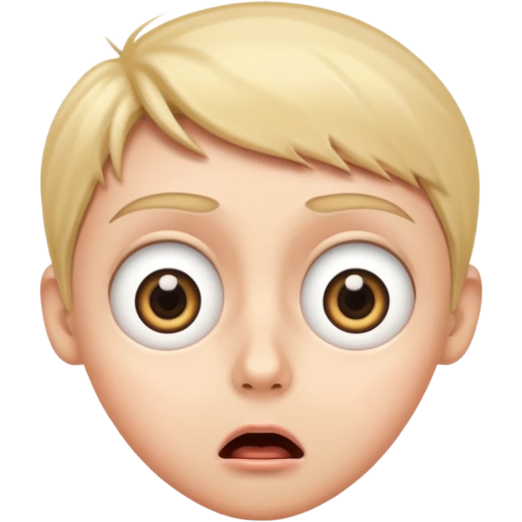 Original emoji Shocked face with wide a big eyes on his face emoji