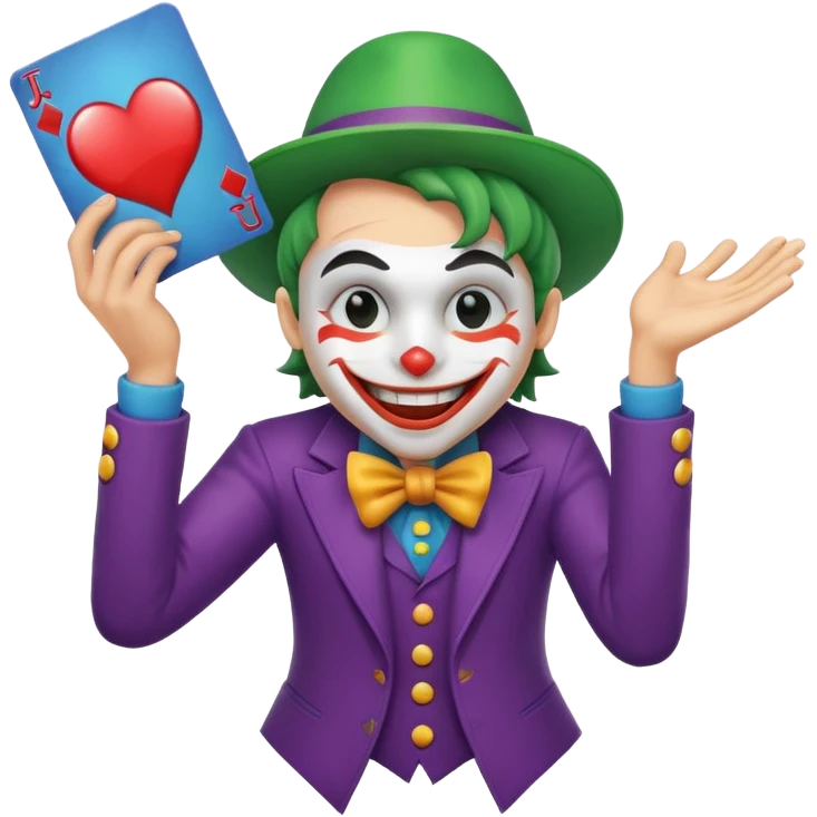 card joker spinning world emoji