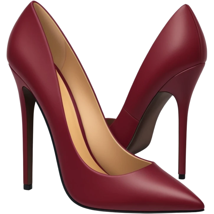 Burgundy high heels emoji