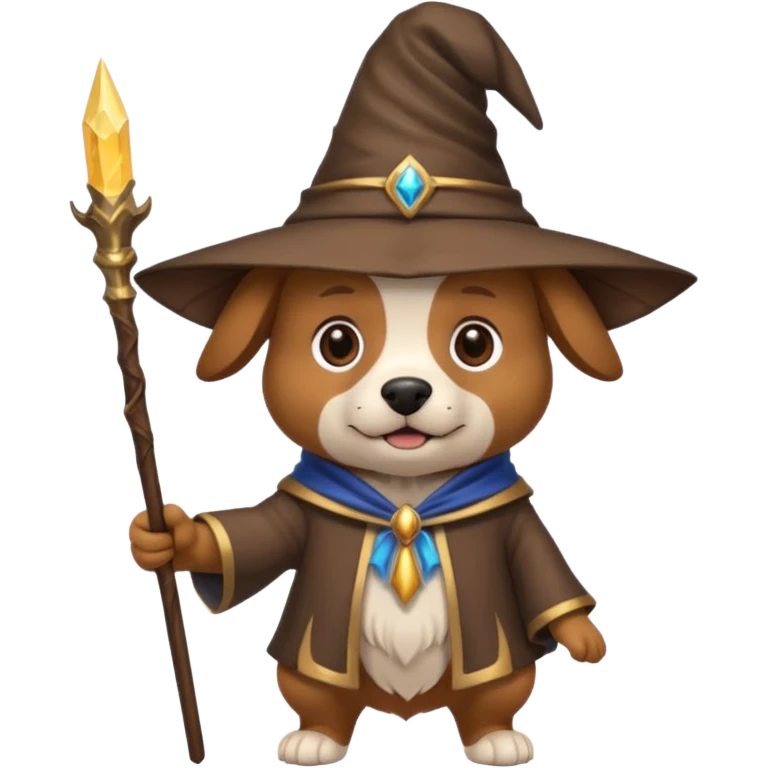 Dog wizard emoji