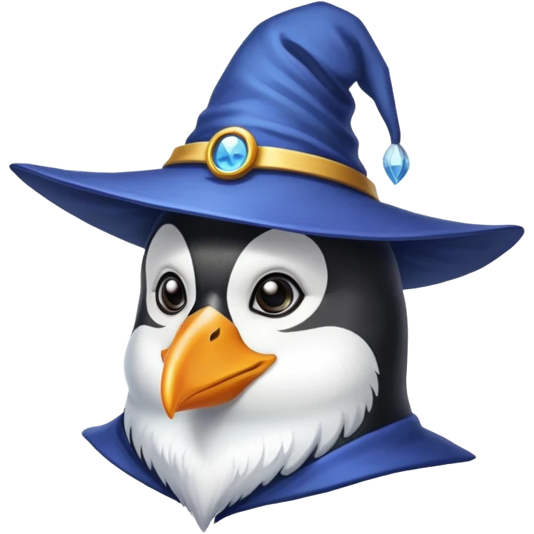 Penguin Wizard emoji