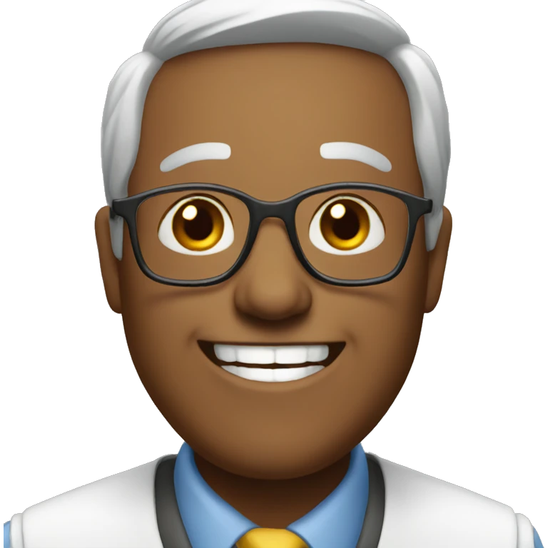 smiling professor emoji