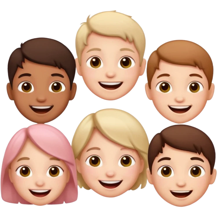 Laughing kids emoji