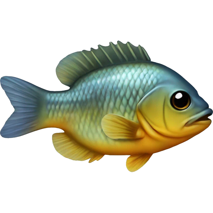 A baby bluegill  emoji