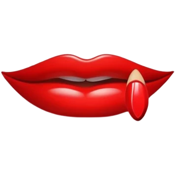 Red lipstick  emoji