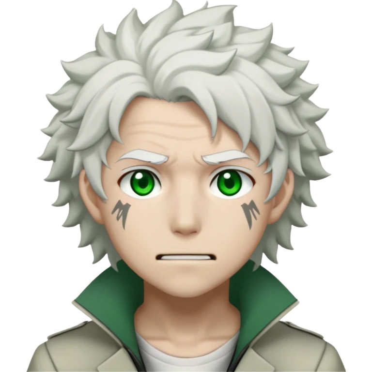 Crazy Nagito Komaeda from Danganronpa  emoji