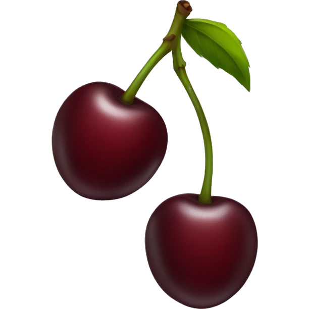 dark red cherry emoji
