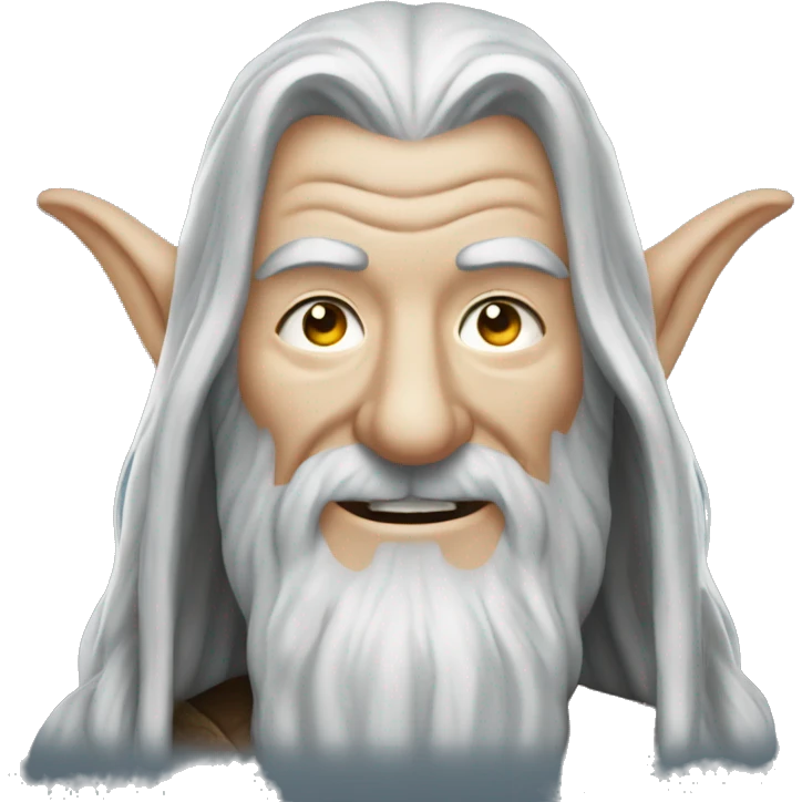 Gandalf is grinning emoji