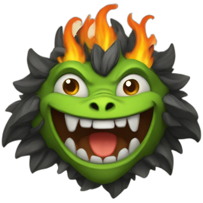 Dracau feu emoji