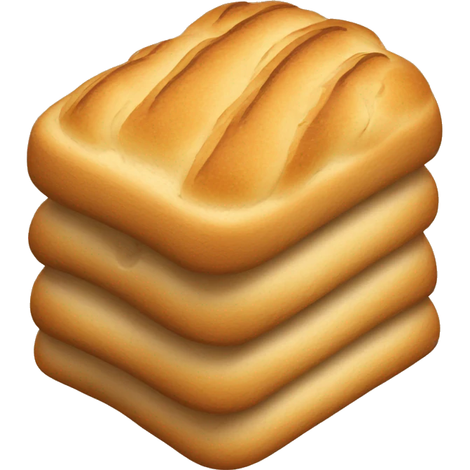 lye bread isometric emoji