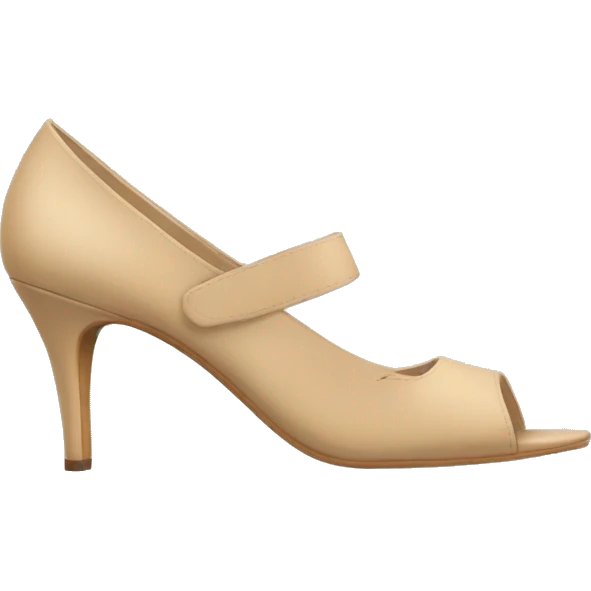 beige open toed heels emoji