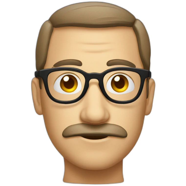 Oreiller avec des lunettes emoji