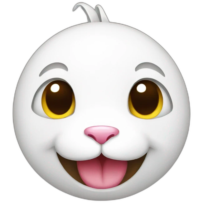 nice smile rabbit emoji