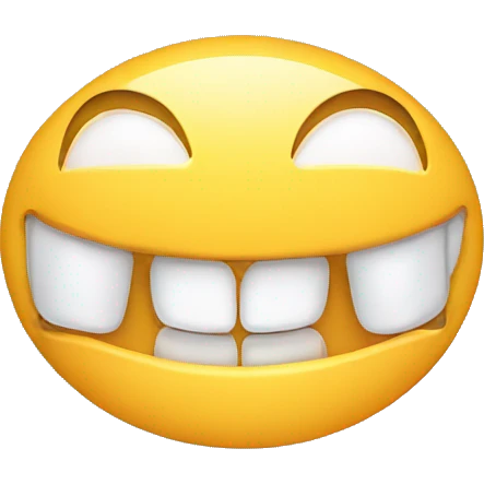 smile teeth emoji