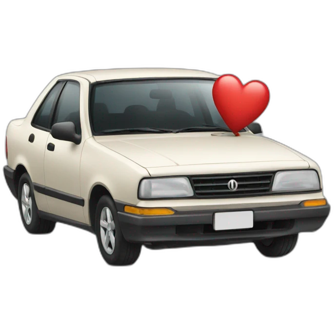 the car that carries the heart emoji